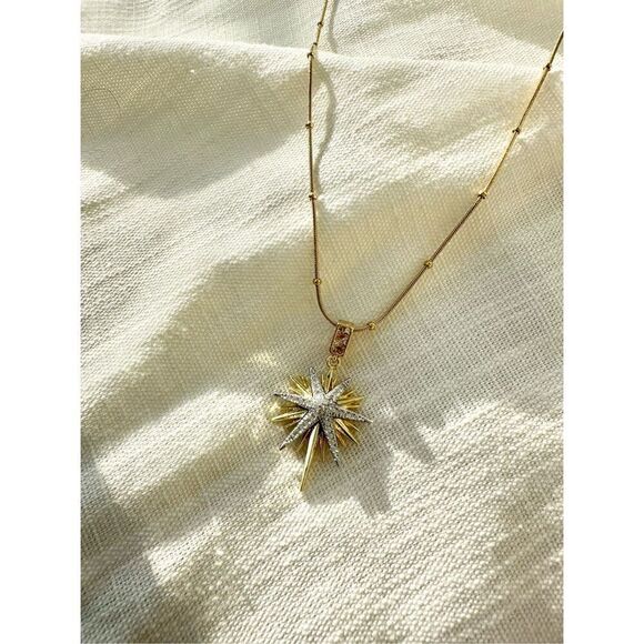 Captain Marvel silver and gold color pendant necklace  - Picture 4 of 5